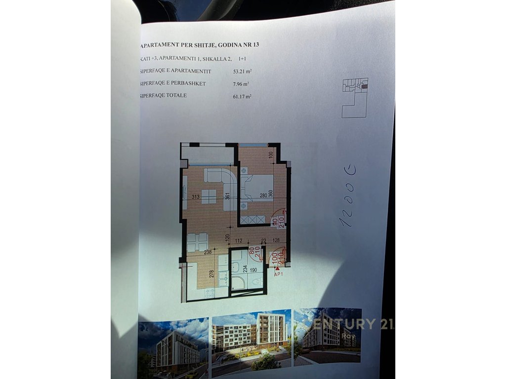1+1 Apartment for sale in Golem, Durres - eur73,404 | 61.17 m2