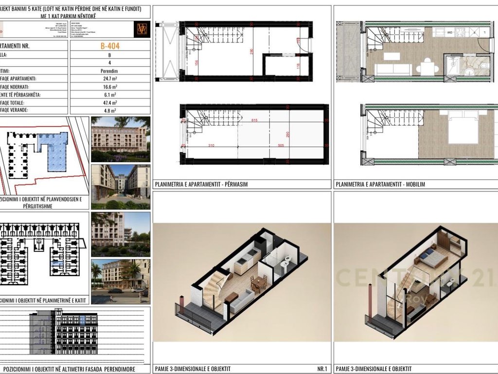 Loft for Sale with Pool View at "Middal Residence", Mali i Robit