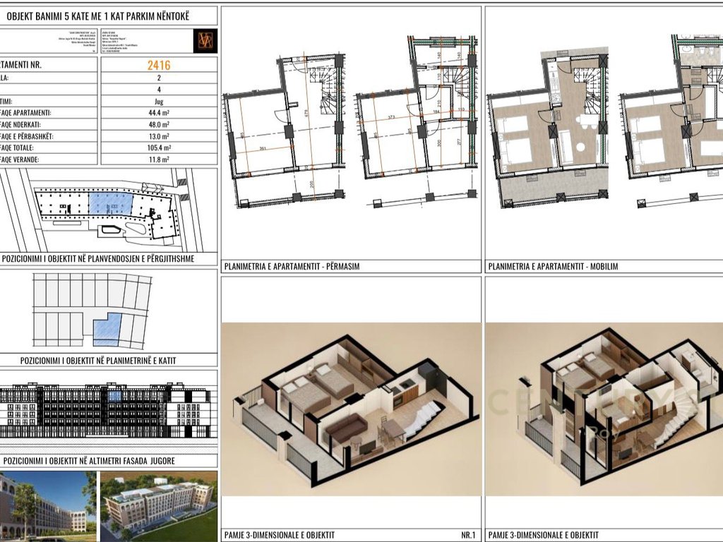 Duplex 3+1 with Pool View in the Grand Marina Residence Complex at Mali i Robit (2/9)