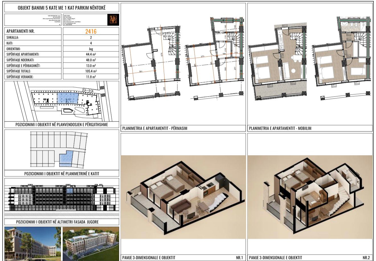 Duplex 3+1 with Pool View in the Grand Marina Residence Complex at Mali i Robit (9/9)