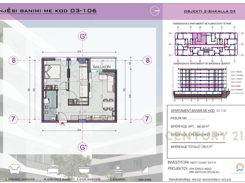 2+1 Apartment for Sale in the ''West Coast 2'' Residence near the Soft Pine Trees. Possibility of Payment in Installments