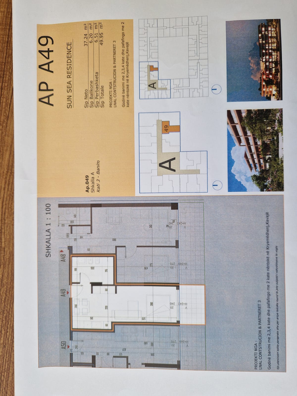 Studio Apartment for Sale in Golem. New Construction, Location near the Sea. Installment Payment Option Available