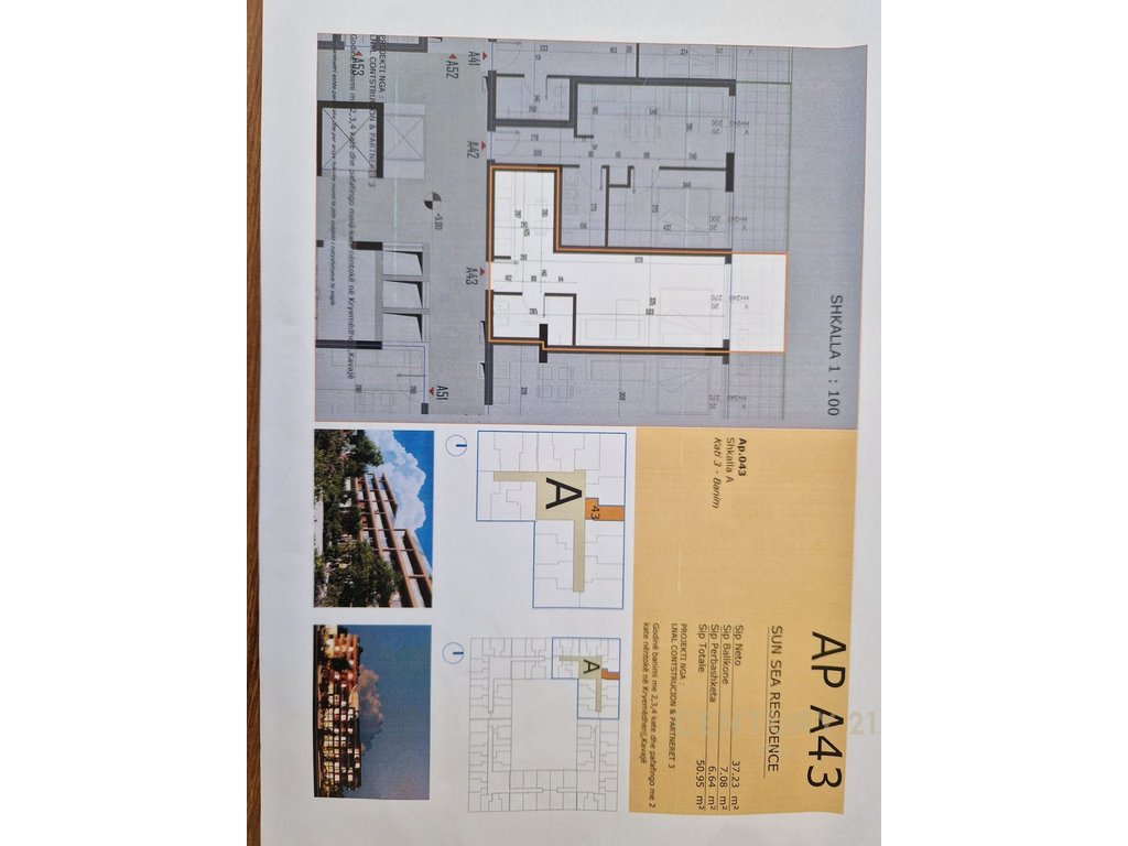 Studio Apartment for Sale in Golem. New Construction, Location near the Sea. Installment Payment Option Available