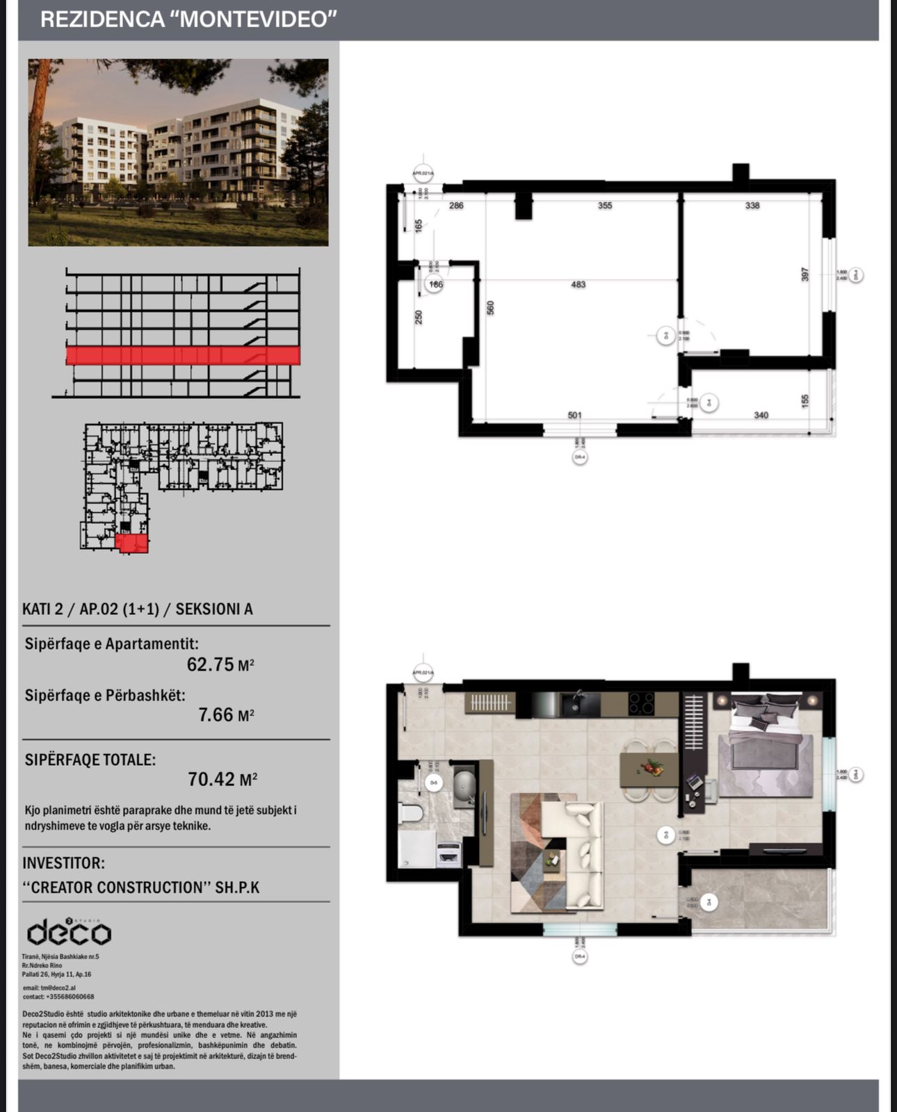 For Sale 2+1 Apartment with Sea View in the "Montevideo" Residence in Mali Robit. Payment by Installments Possible