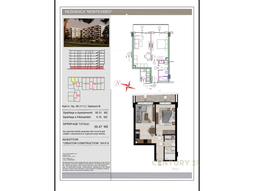 Apartment 1+1 for Sale Montevideo Residence te Mali Robit