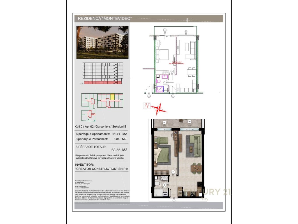Apartment 1+1 for Sale Montevideo Residence te Mali Robit