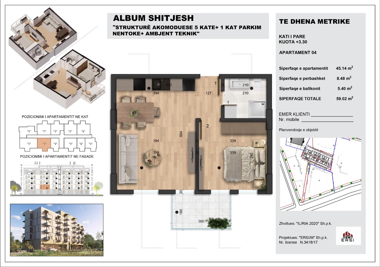 Exclusive. Studio Apartment for Sale at Mali i Robit, Payment Possibility in Installments