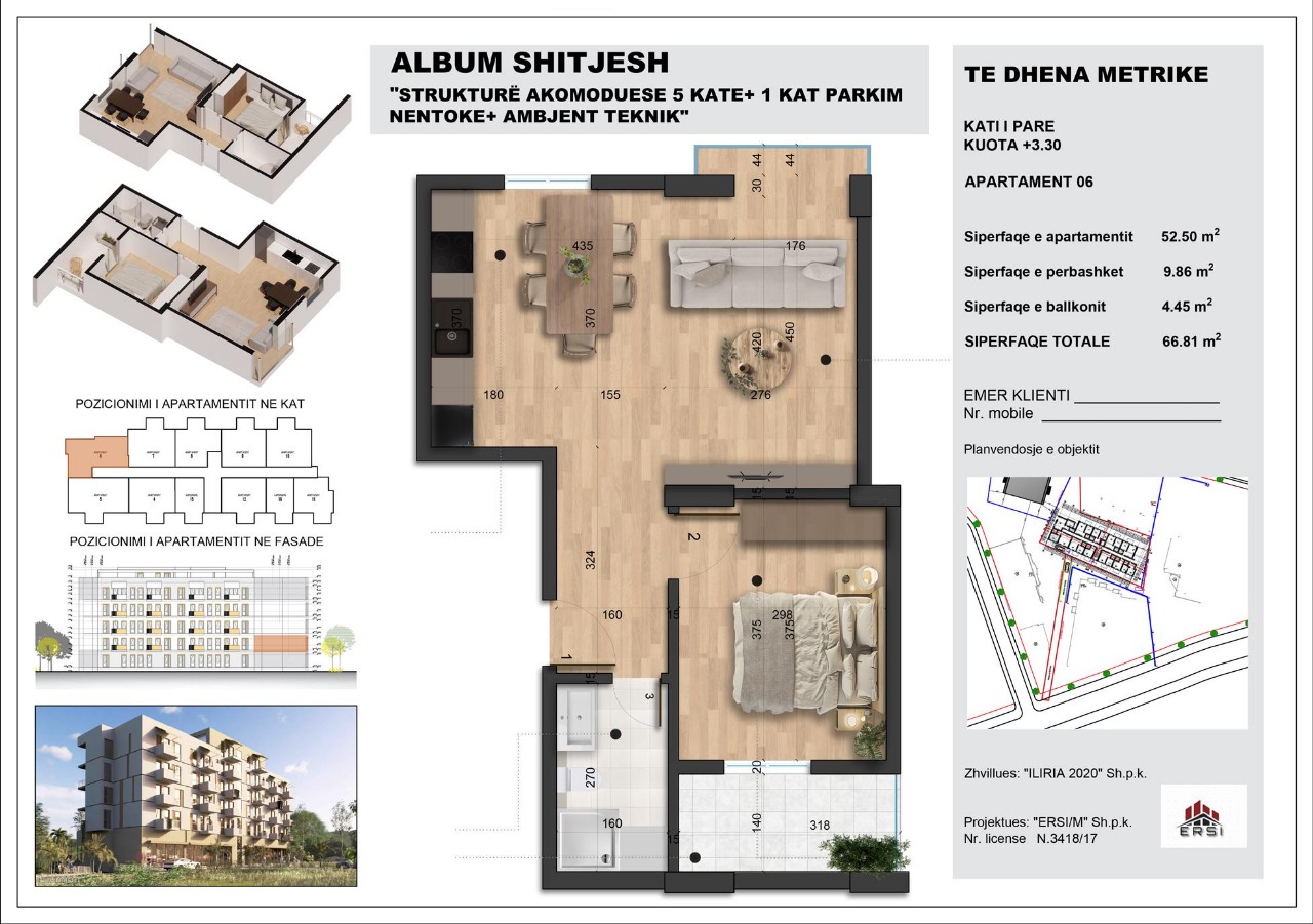 Exclusive. Studio Apartment for Sale at Mali i Robit, Payment Possibility in Installments