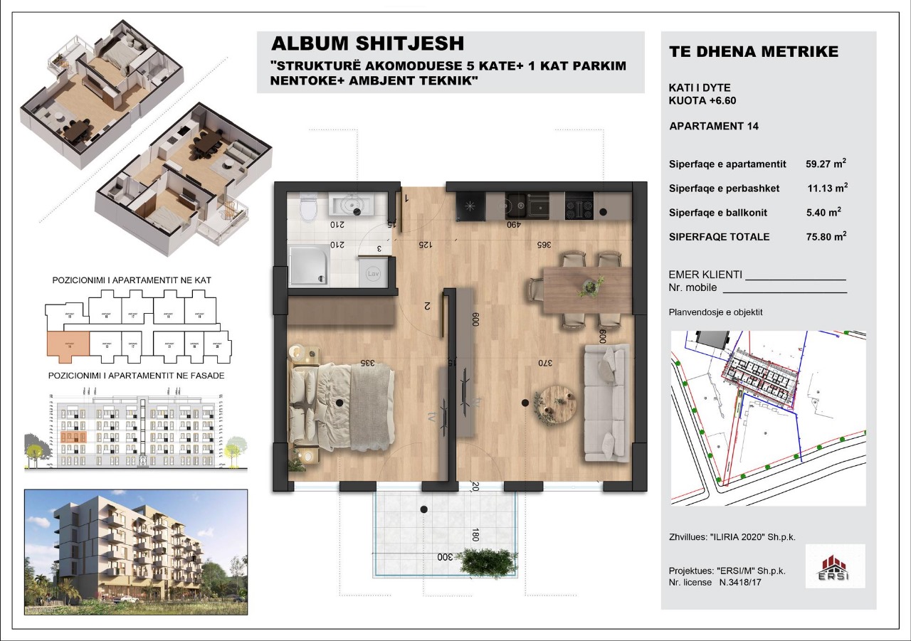 Exclusive. Studio Apartment for Sale at Mali i Robit, Payment Possibility in Installments