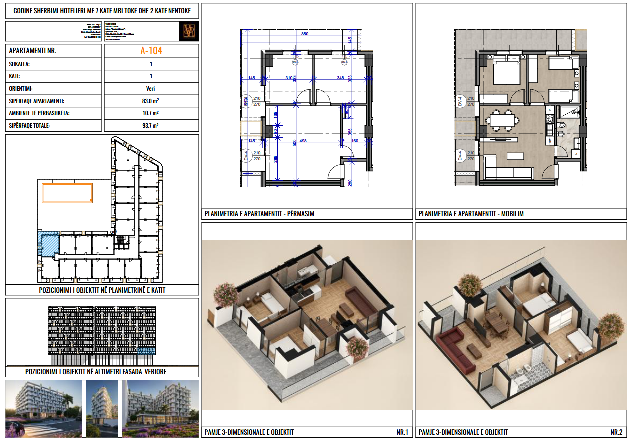 Apartment 2+1 for Sale. Payment Possibility in Installments
