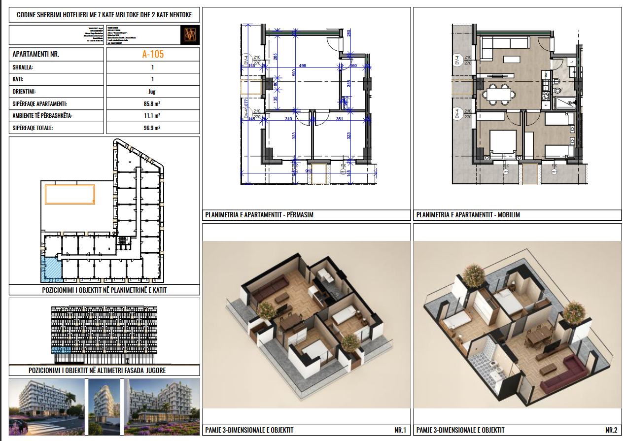 Apartment 2+1 for Sale. Payment Possibility in Installments
