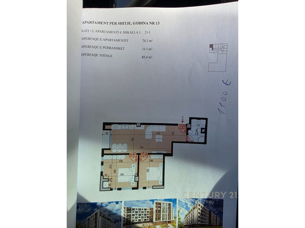 Apartament 2+1 ne Shitje ne Golem, Durres - 93,940eur | 85 m2