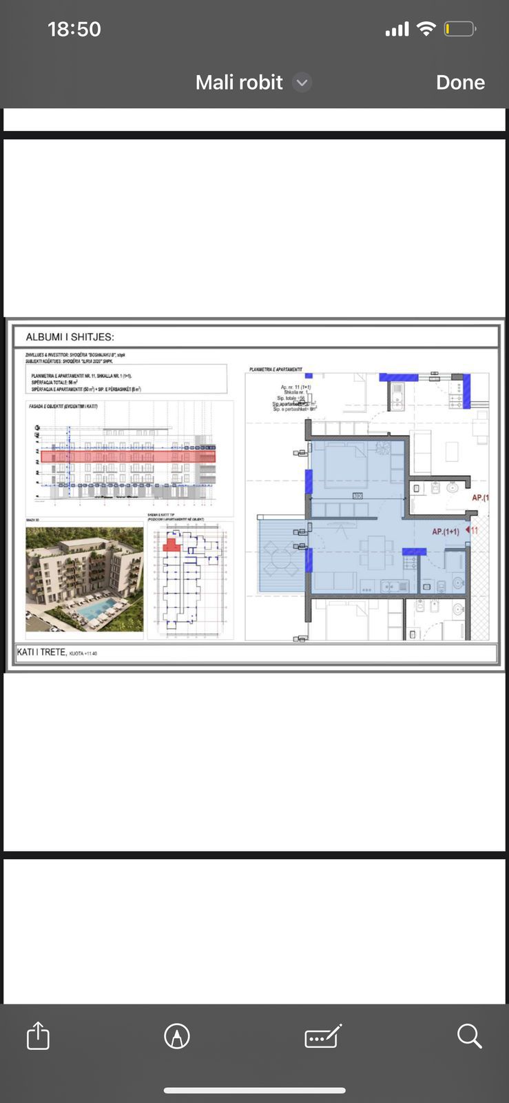 Exclusive. Studio Apartment for Sale at Mali i Robit, Payment Possibility in Installments