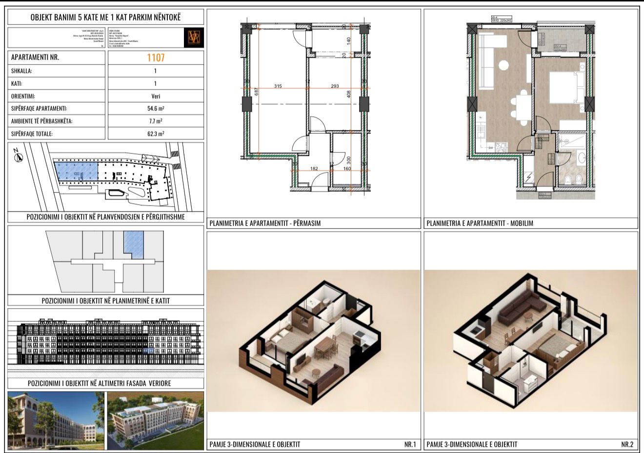 Apartment for Sale in the Grand Marina Residence Complex at Mali i Robit