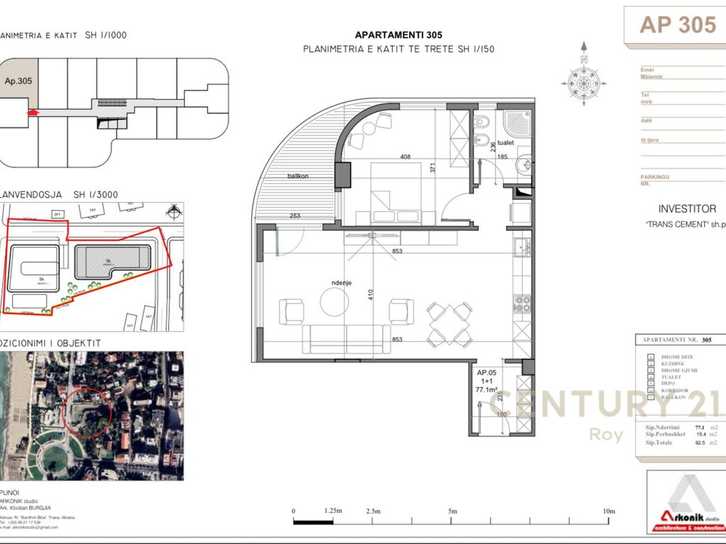 Apartment 1+1 for Sale in Golem, New Construction Only 20 Meters from the Beach