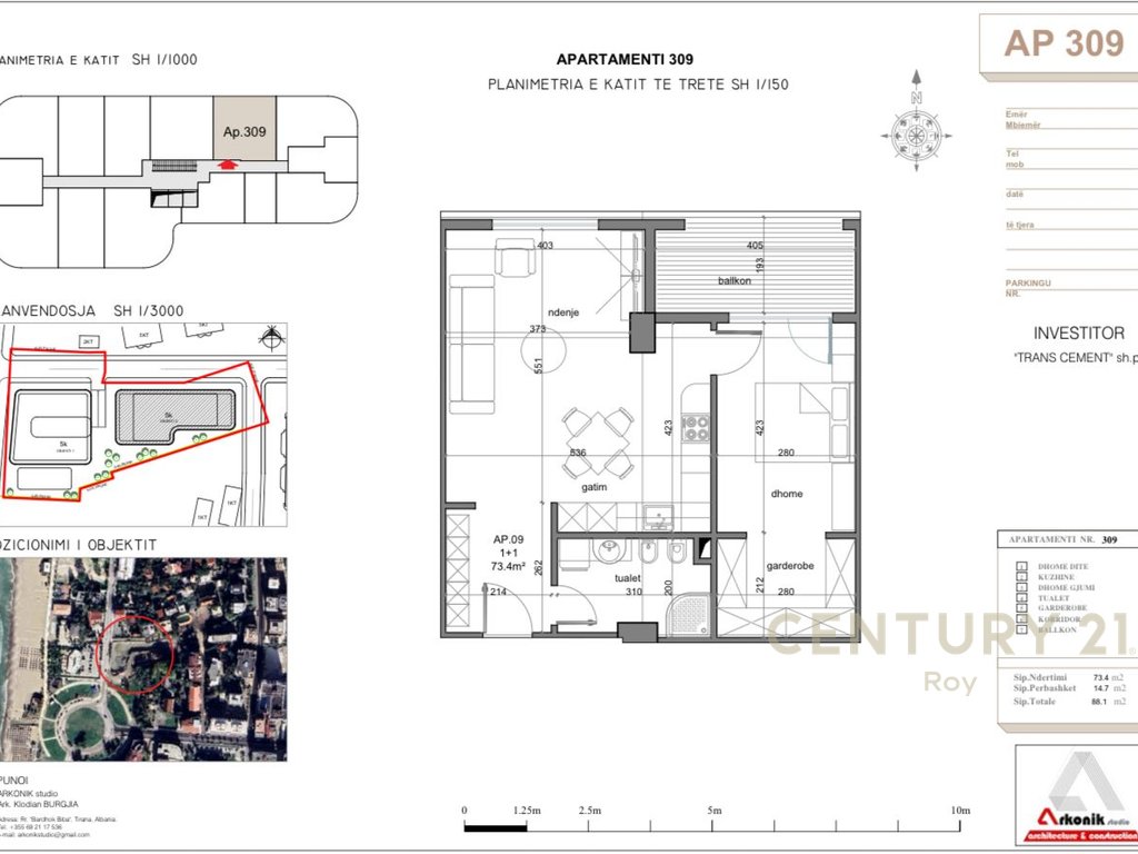 Apartment 1+1+Walk-In Closet for Sale in Golem, New Building Only 20 Meters from the Beach