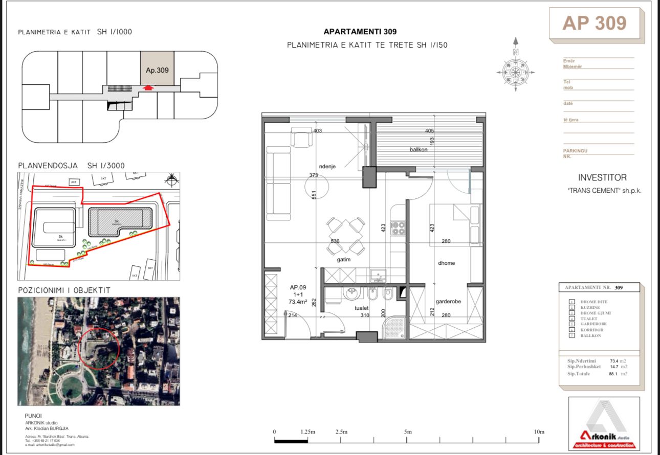 Apartment 1+1+Walk-In Closet for Sale in Golem, New Building Only 20 Meters from the Beach