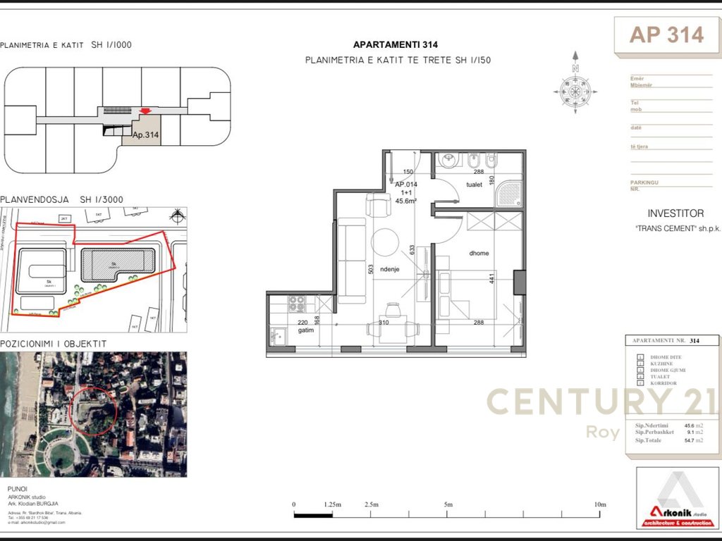 Apartment 1+1 for Sale in Golem, New Building Only 20 Meters from the Beach