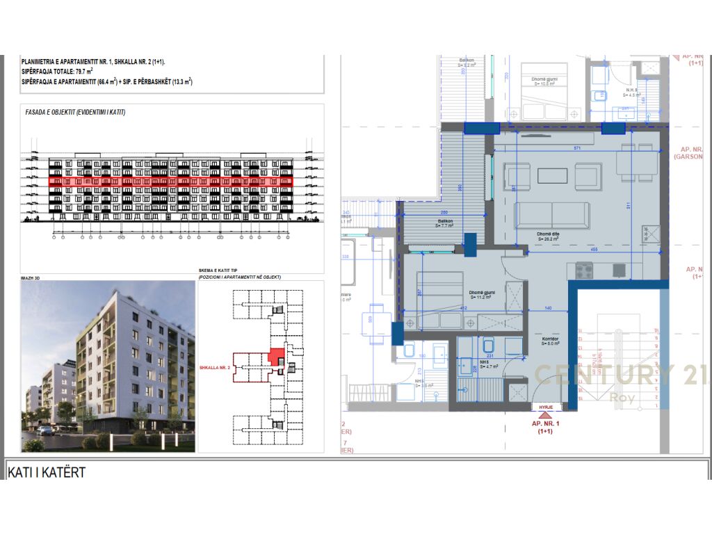 1+1 Apartment for Sale in Golem, New Building. Possibility of Payment in Cash