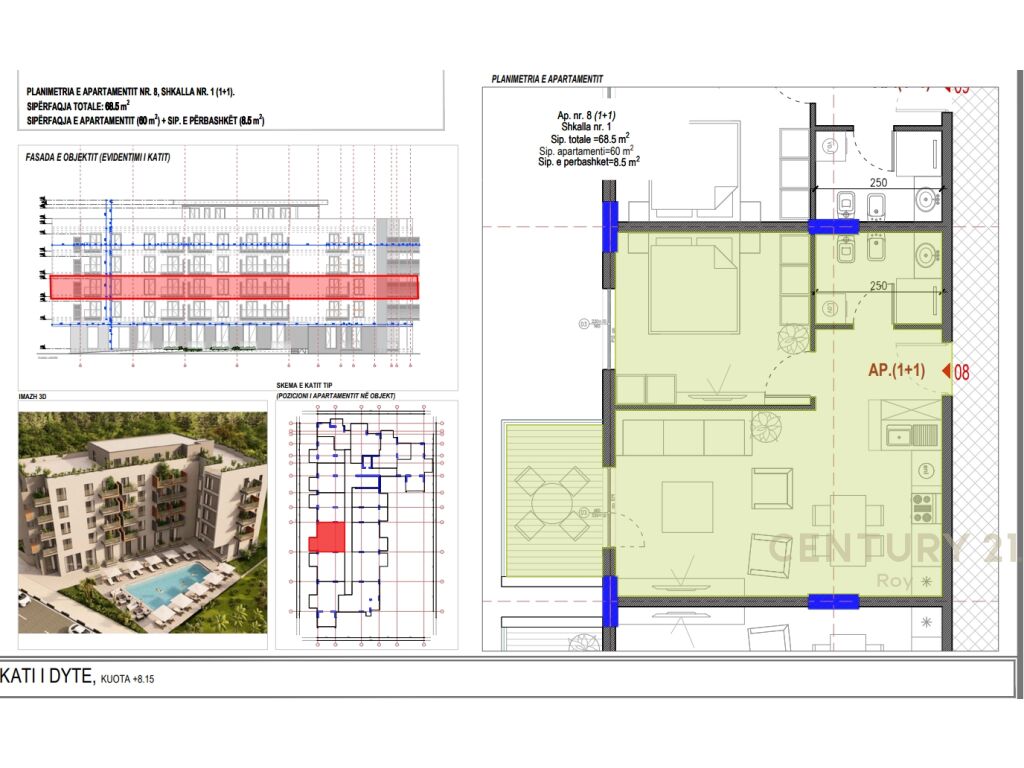 Reservations Started. 1+1 Apartment for Sale in a New Building, Robit Golem Mountain.
Possibility of Payment in Cash