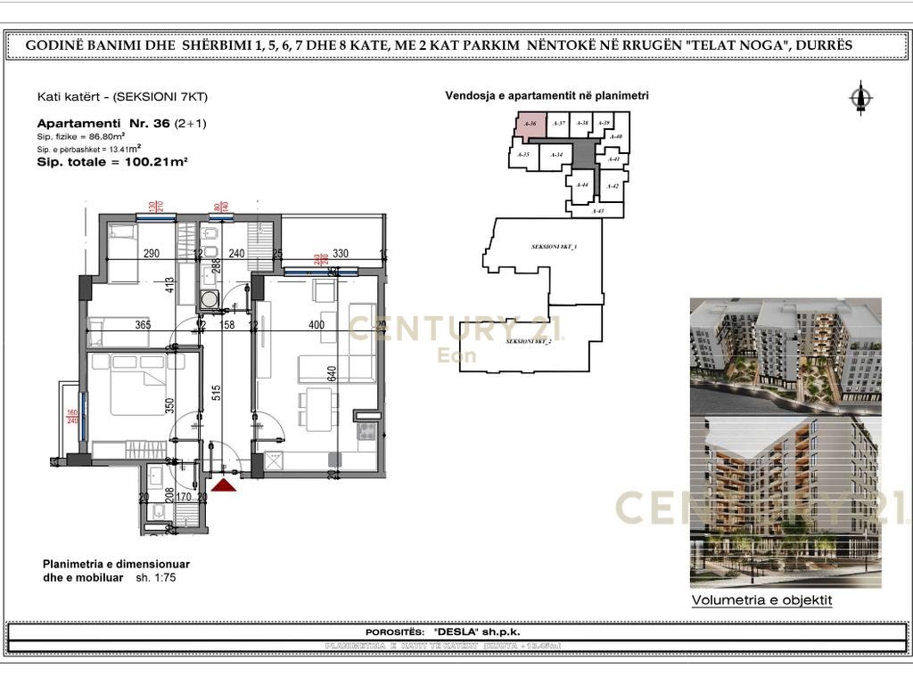 Apartment 2+1 for Sale in West Residence, near the Hospital, Durres (10/11)