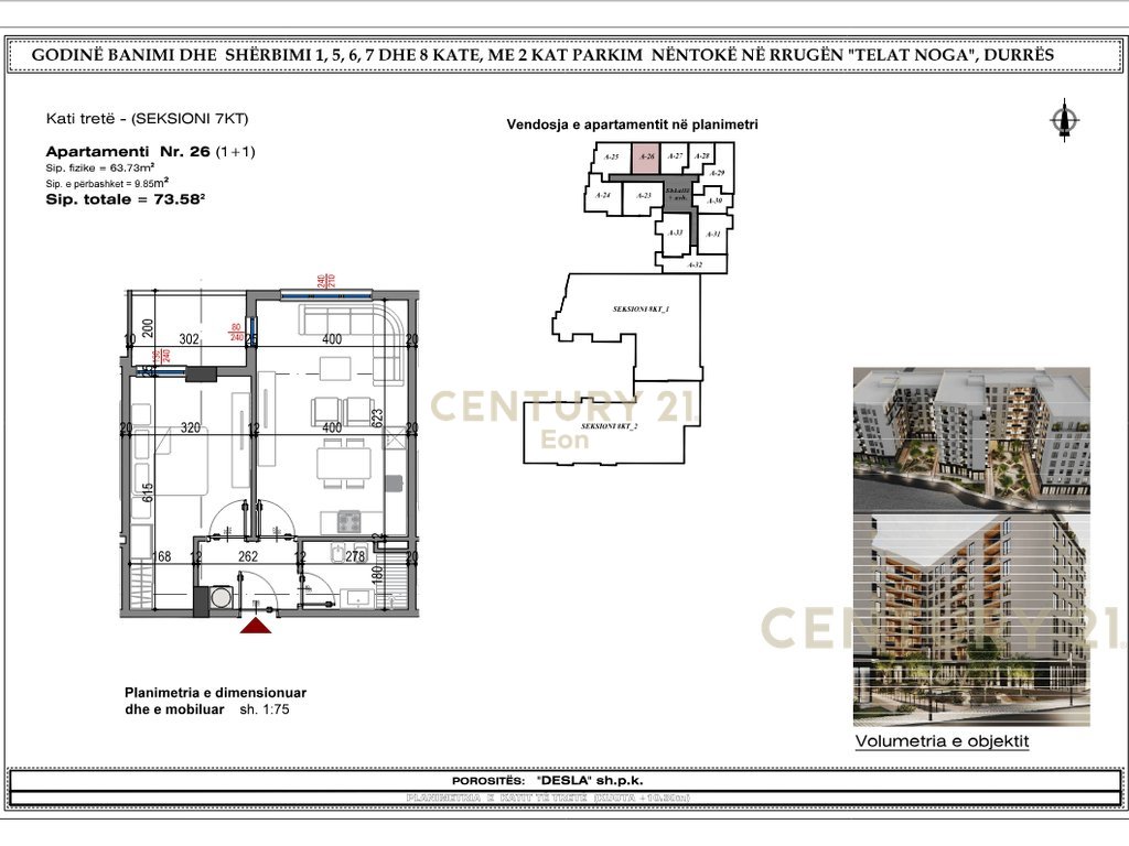 Apartment 1+1 for Sale in West Residence, near the Hospital, Durres (11/11)