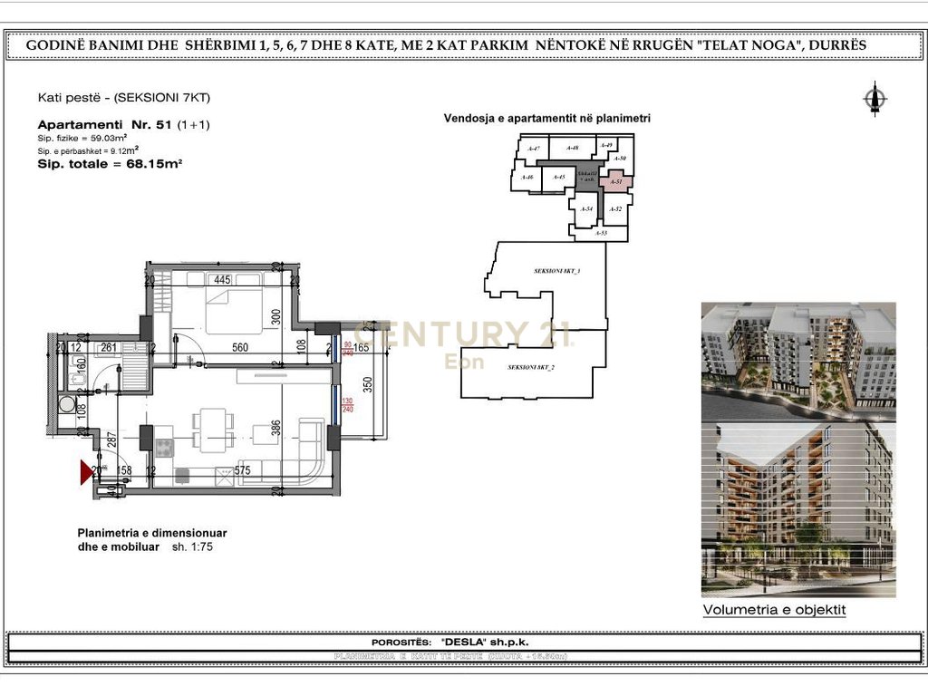 Apartment 1+1 for Sale in West Residence, near the Hospital, Durres (11/11)