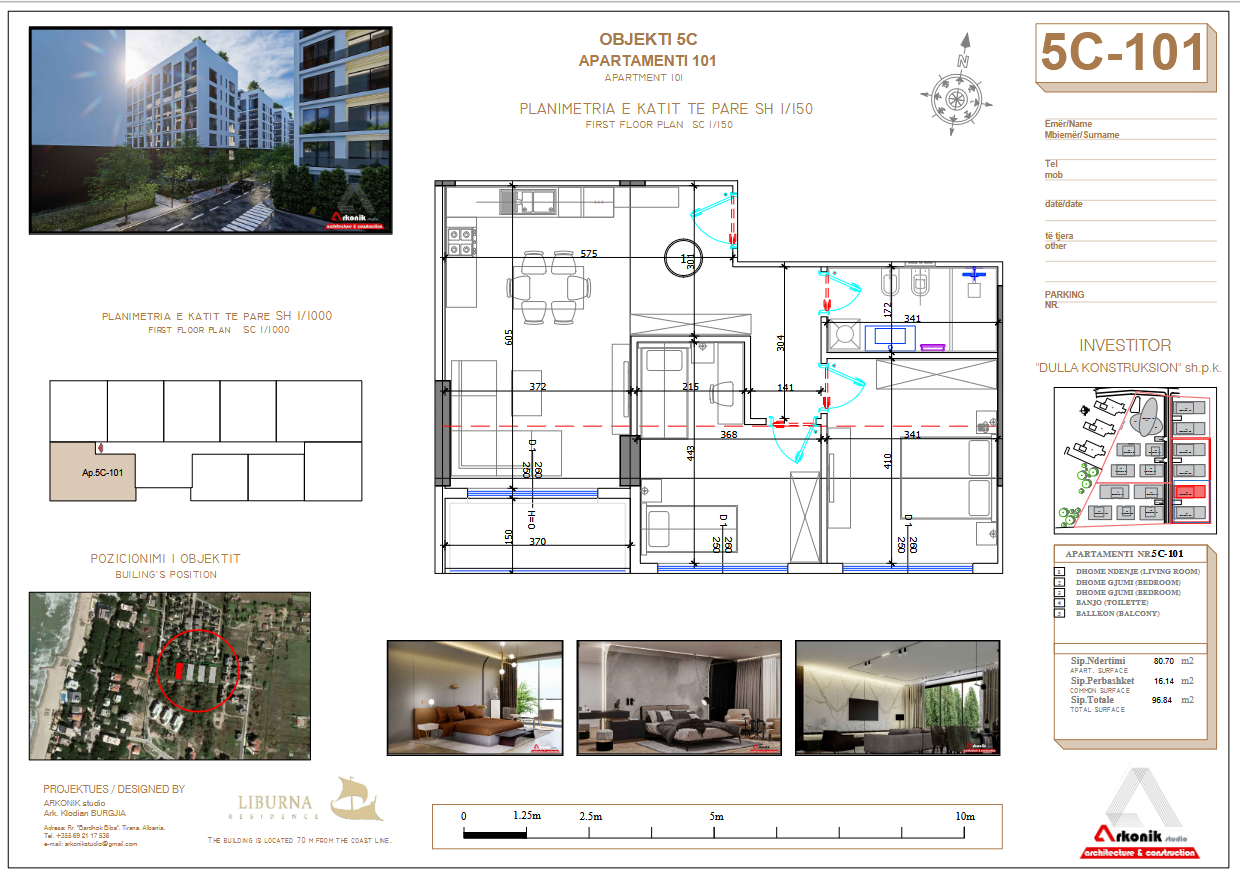 For Sale 2+1 Apartment in Liburna Residence