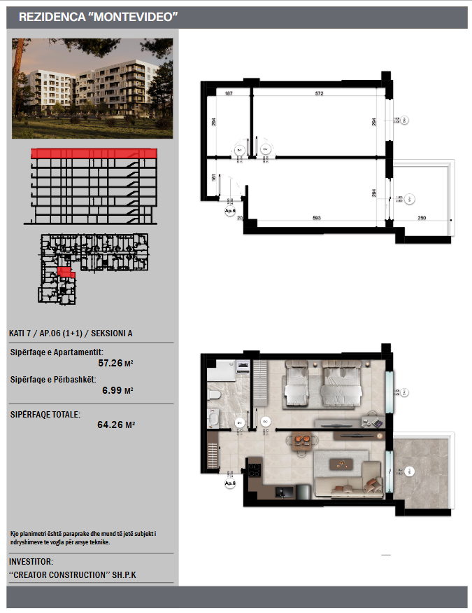 Apartment 1+1 in Montevideo Residence - 50 M from the Sea (20/20)