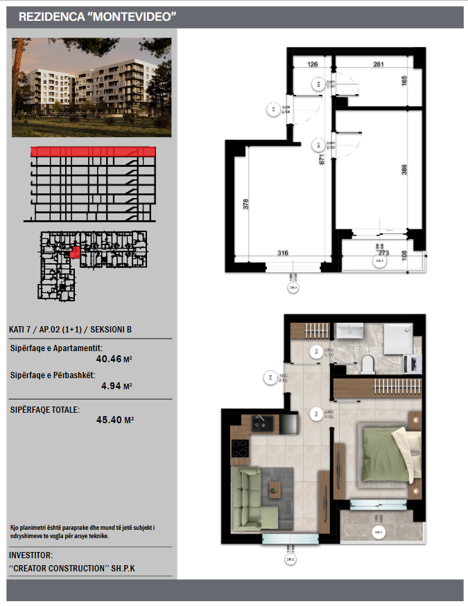 Apartment 1+1 in Montevideo Residence - 50 M from the Sea (20/20)