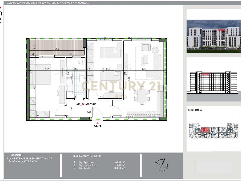 Shitet Apartament 2+1 – Mehillaj Residence !