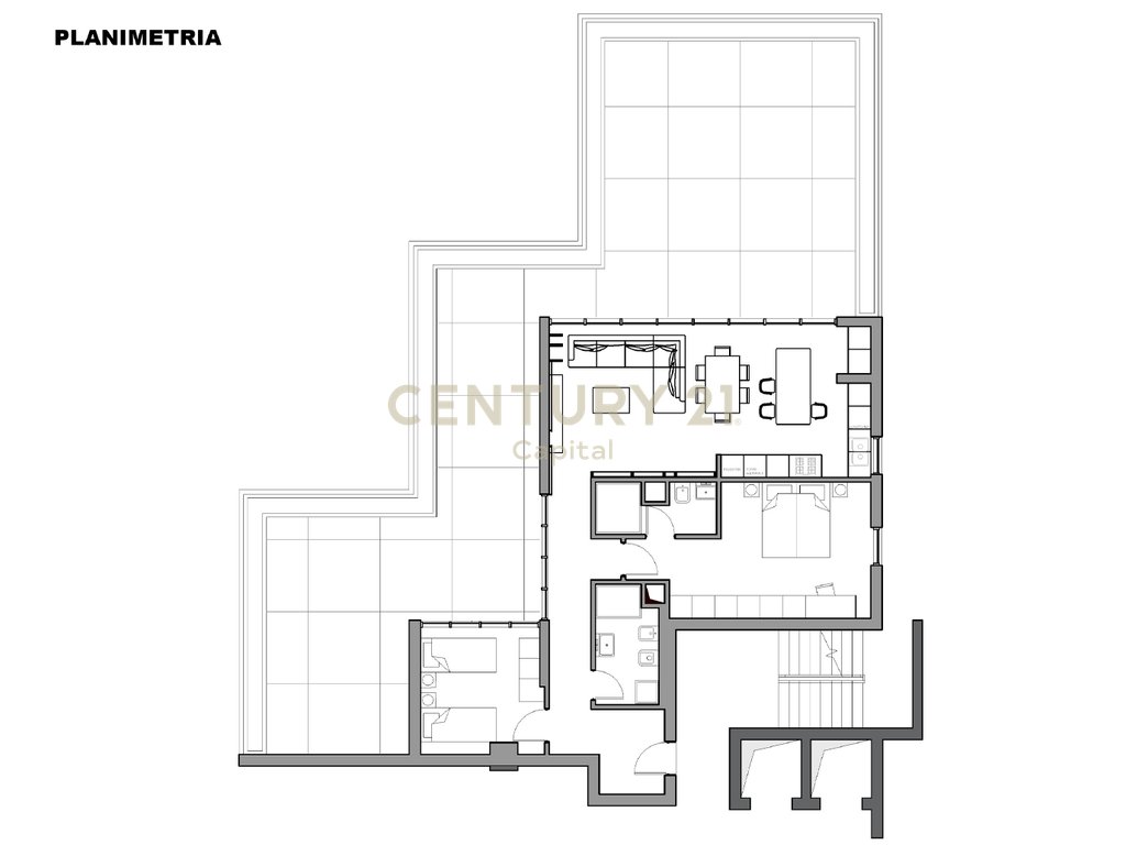 Apartment 2+1+2+Veranda For Sale at the Women's Prison, Ali Demi!