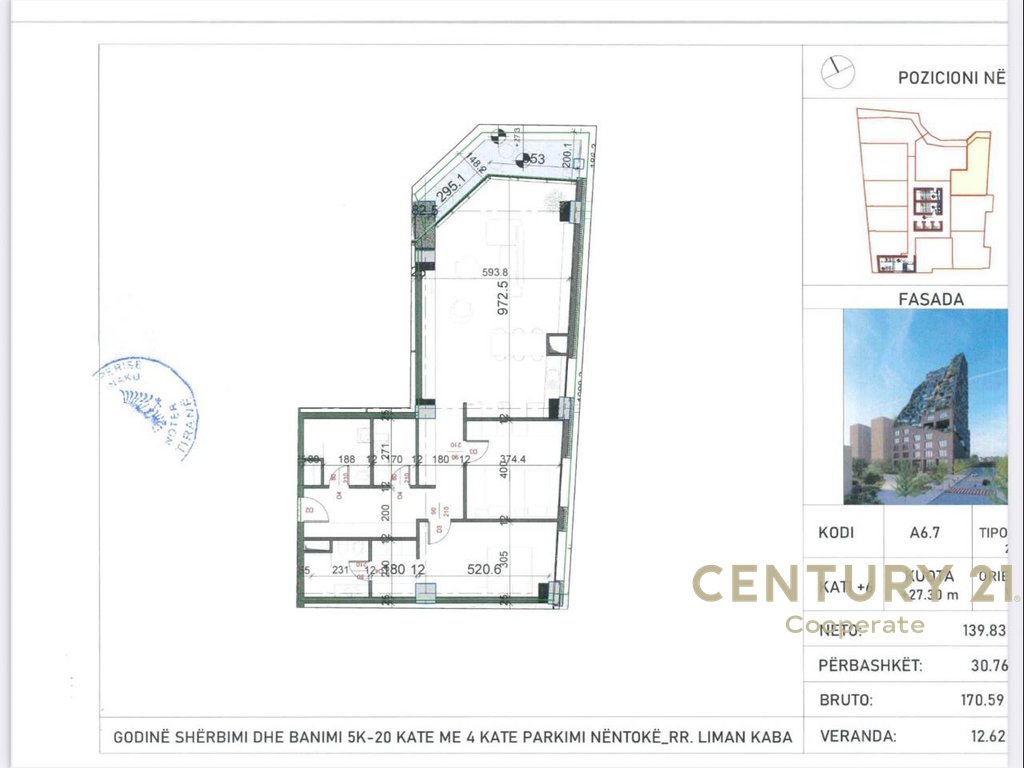 SHESIM APARTMENT 2+1 IN THE CENTER, LIMAN KABA STREET