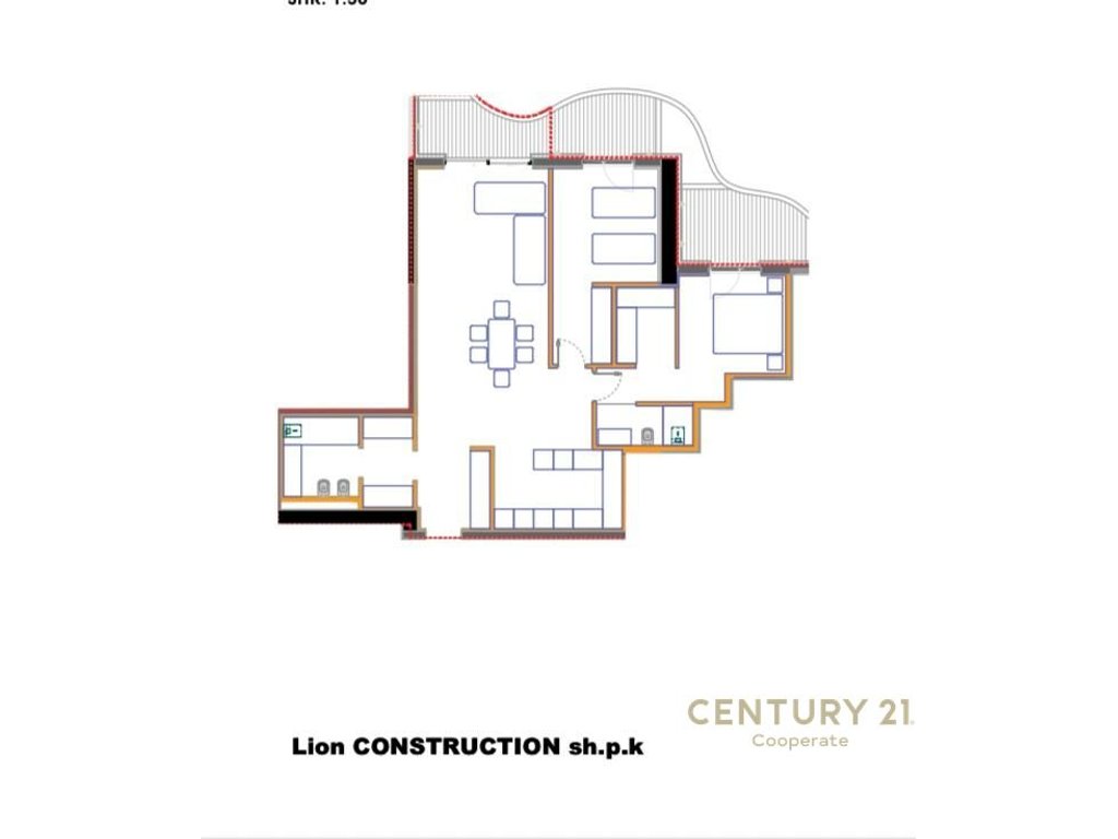 FOR RENT 1+1 APARTMENT IN LION RESIDENCE TIRANA, NEAR AIR ALBANIA