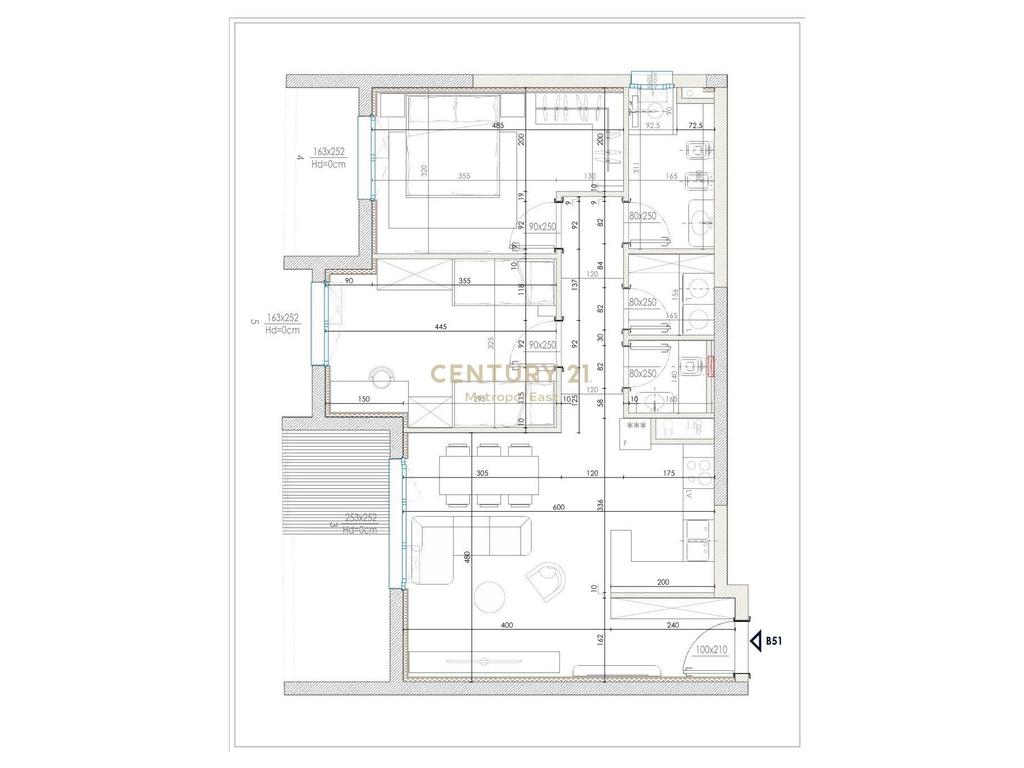 Apartment 2+1+2 with parking space on Park Avenue