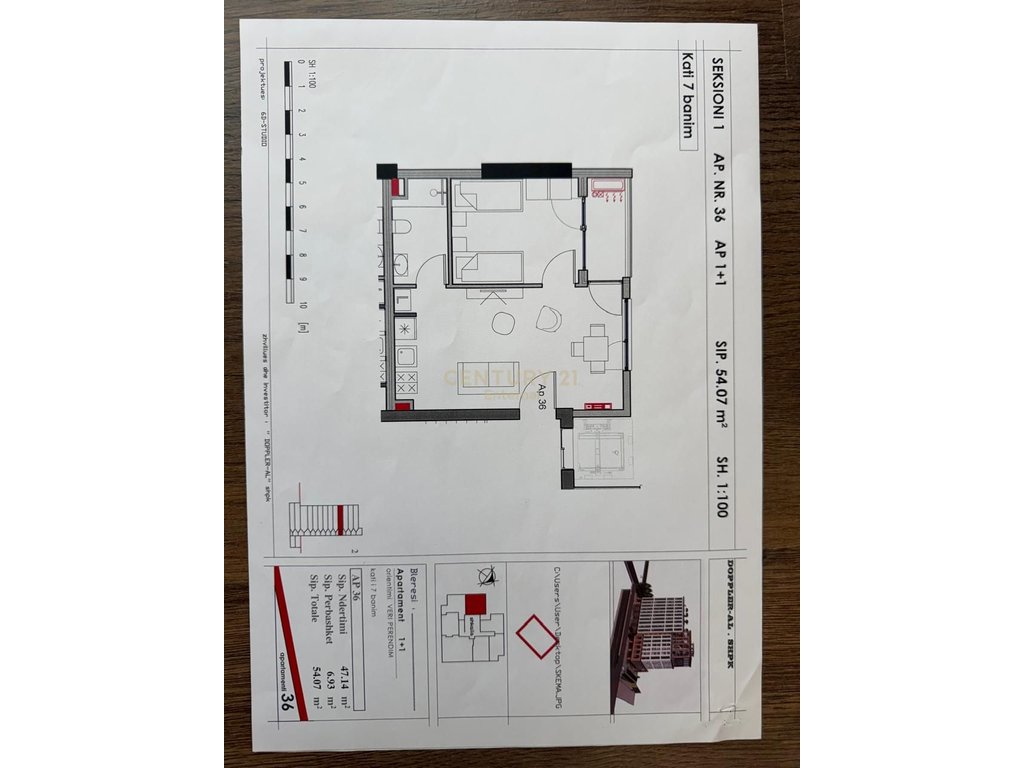 Kavaja Road - 1+1 for sale near the Tirana beer factory