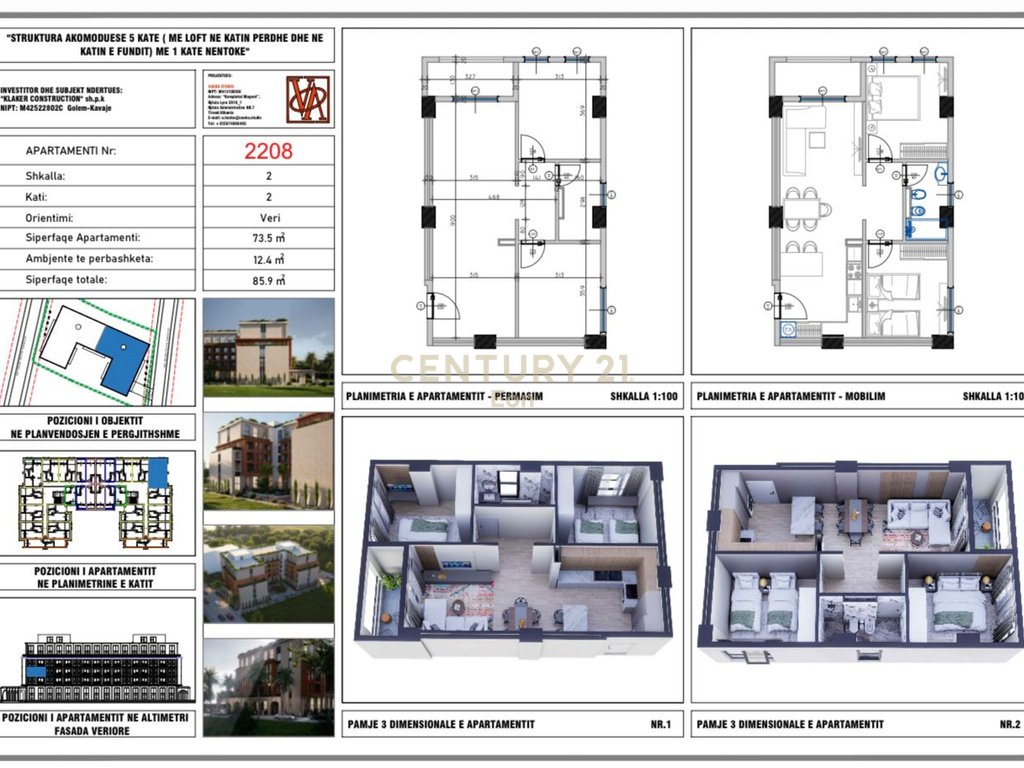 Hestia Residence, Golem! Payment Possibility in Installments! -APARTMENT 2+1-