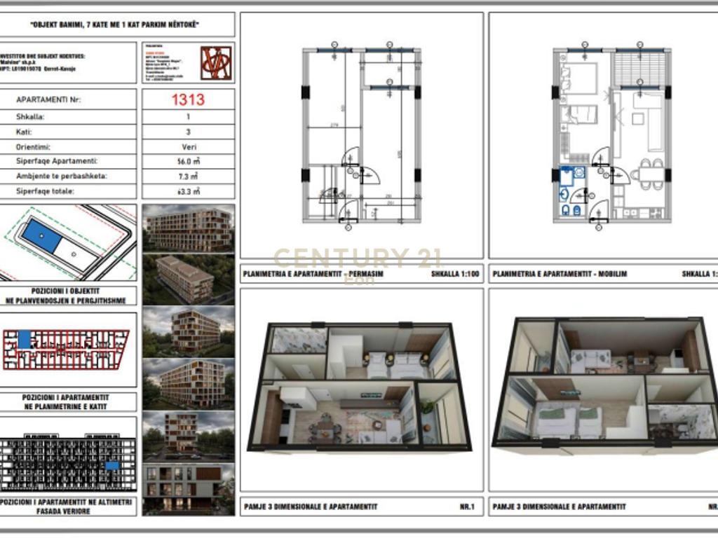 1+1 Apartment For Sale in Qerret, Durrës!