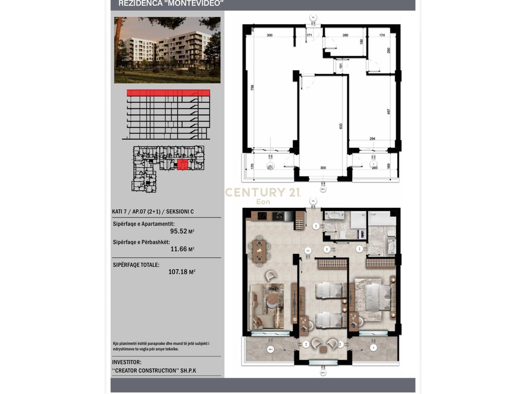 FOR SALE 2+1 APARTMENT MONTEVIDEO RESIDENCE, MALI ROBIT!