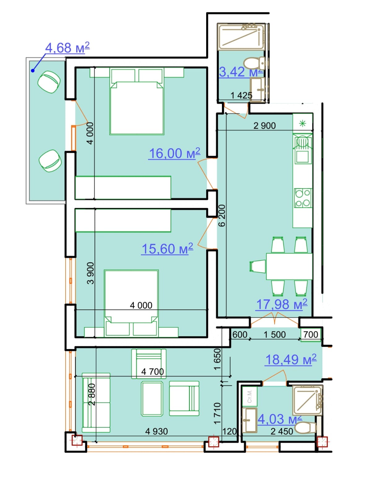 3+1+2 Apartment 99 m² for sale in Plepa, Durrës 850 euro/m2