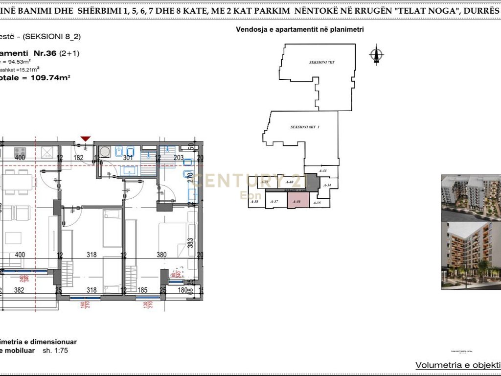 APARTMENT MATCH 2+1+2 AT "WEST RESIDENCE" NEAR THE HOSPITAL, IN DURRES!