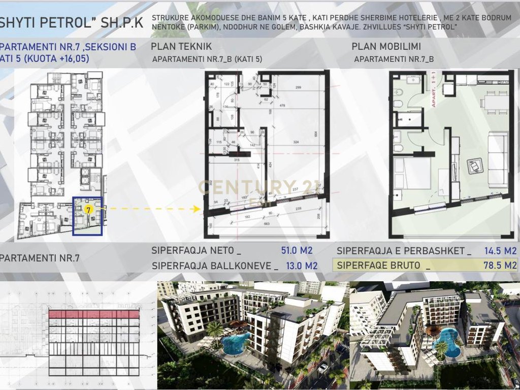 1+1 Apartment for Sale in Golem, Durrës!