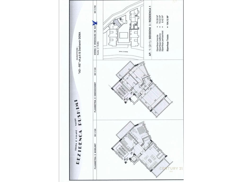 2+1 Apartment for sale at Uji i Ftohte