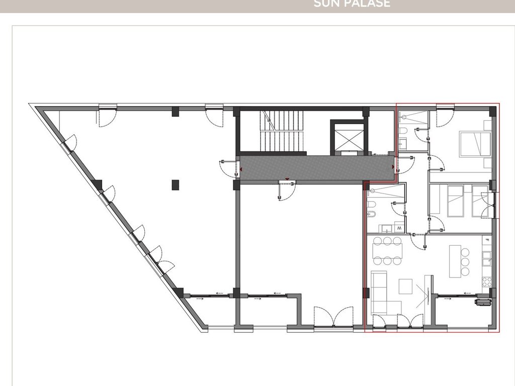 APARTMENT 2+1+2 FOR SALE, IN THE SUN PALACE RESIDENCE!