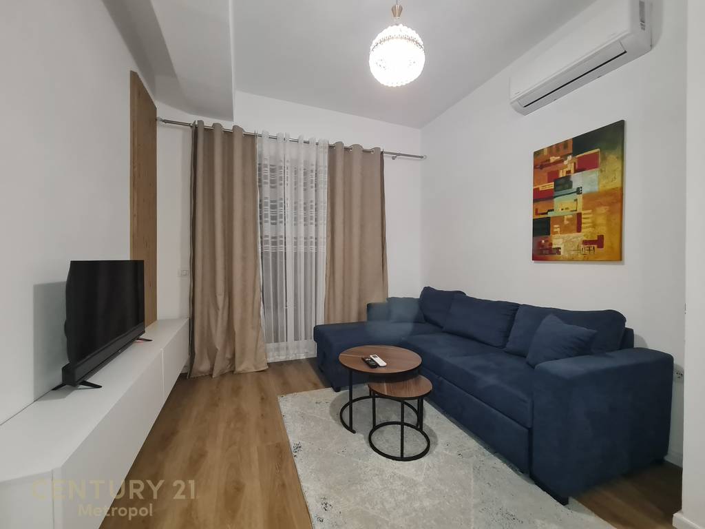 Her 1+1 apartment is fully furnished in the Kaimi Residence!