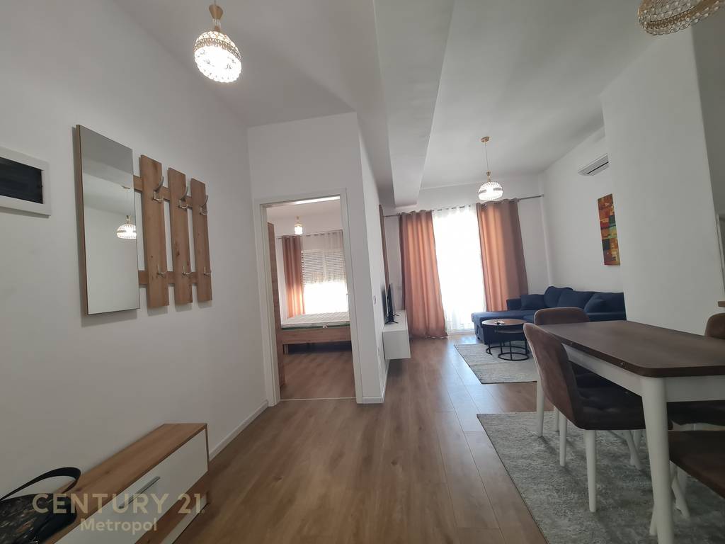 Her 1+1 apartment is fully furnished in the Kaimi Residence!