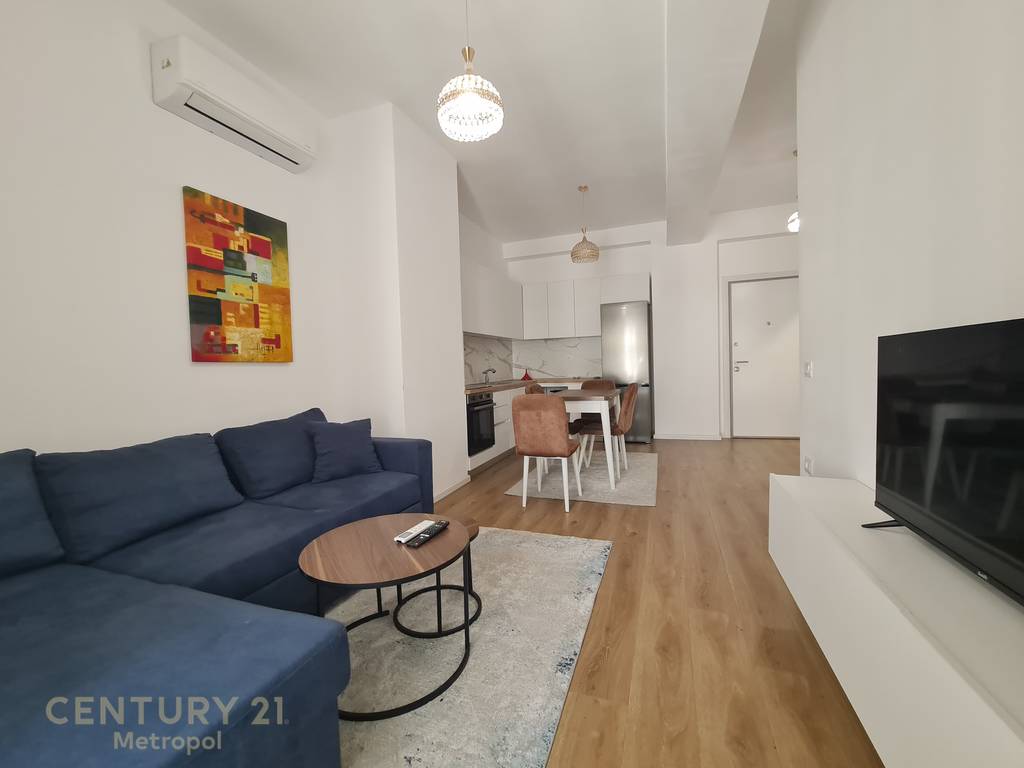 Her 1+1 apartment is fully furnished in the Kaimi Residence!
