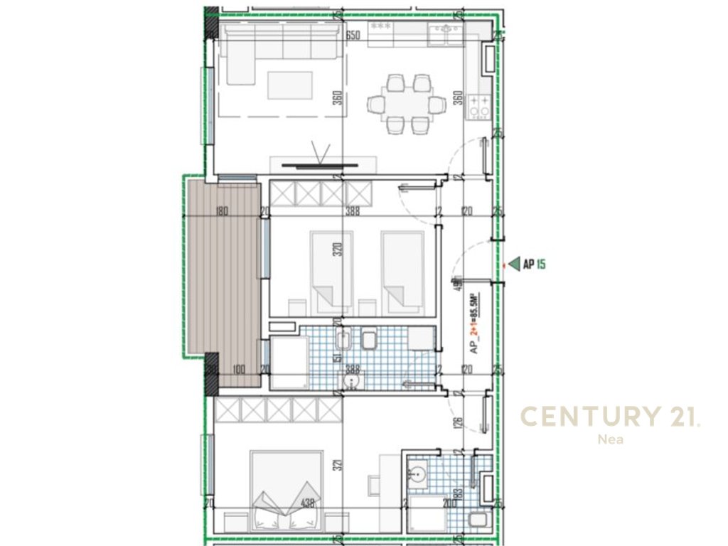 2+1 APARTMENT FOR SALE IN PAION RESIDENCE