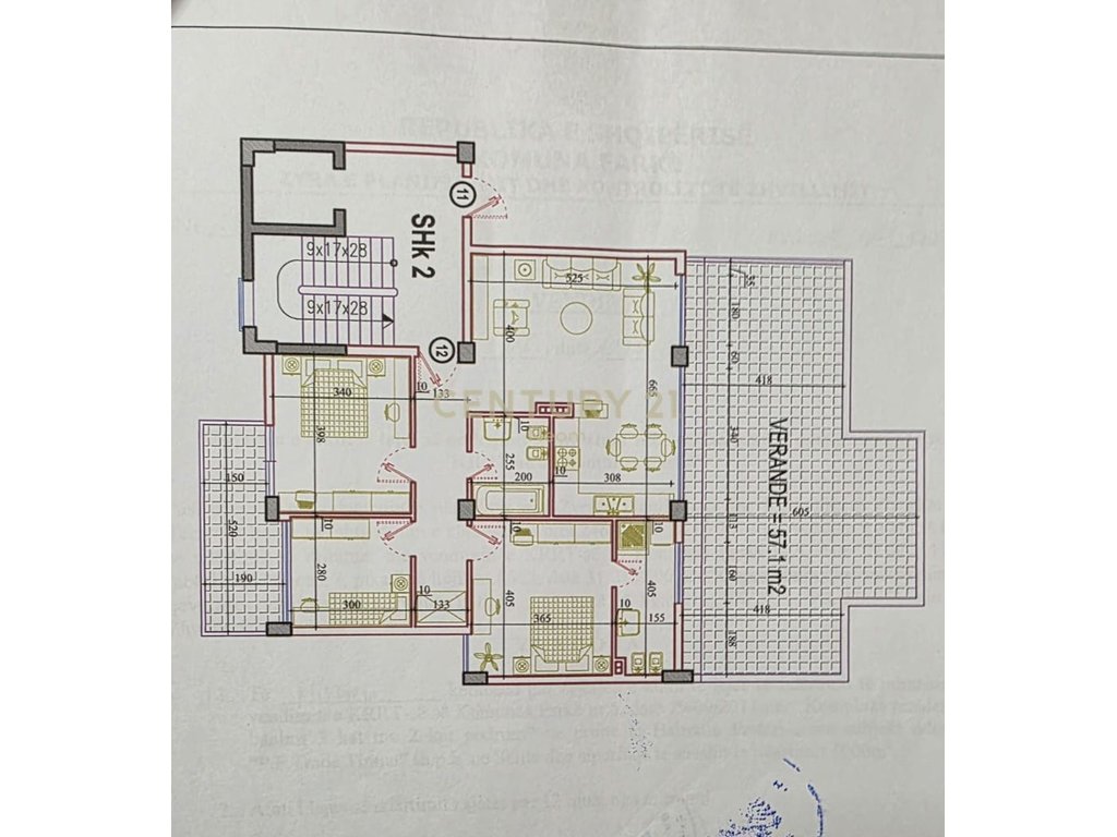 SHESIM, MODERN APARTMENT 3+1+2 with 2 PARKING SPOTS & VERANDA + TERRACE‼️