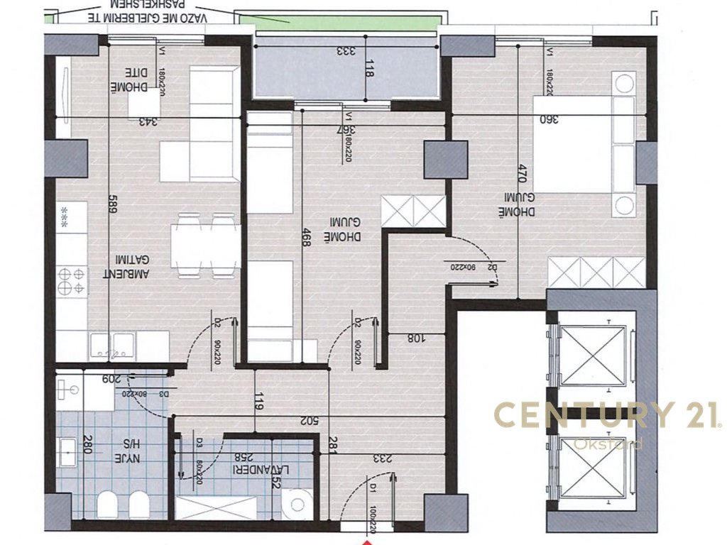 SHESIM APARTMENT 2+1+2, NEAR THE FORMER AVIATION FIELD!